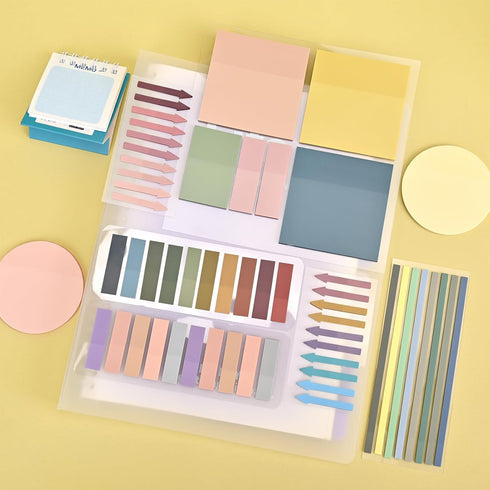 1180Pcs Transparent Vintage Sticky Notes, Waterproof Writable See-Through Highlighter Strips Translucent Index Page Tabs Clear Stickers for Home, ...