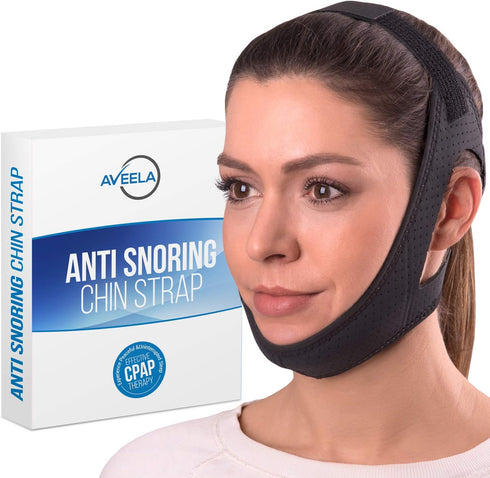 Chin Strap for Sleeping | 3 Sizes Anti Snoring Chin Strap, Anti Snoring Device for Men and Women | Double Airflow Jaw Strap, Stop Snoring Solution...