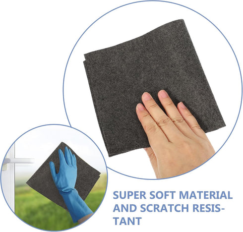 Gatuida 6 Pcs Clean Dry Rag Disposable Rags Lens Cleaning Cloth Rags Cotton Cleaning Hair Towel Dish Cloth Dish Towels Fiber Absorb Water Dry Wipe...