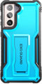 ExoGuard for Samsung Galaxy S21 Plus 5G Case, Rubber Shockproof Full Body Cover Case for Samsung S21 Plus Phone 6.7 Inch, Built-in Kickstand (Blue...
