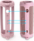 LTGEM Silicone Protective Case for JBL Flip 6 Portable Bluetooth Speaker with Extra Carabiner and Strap- Pink (Case Only)...