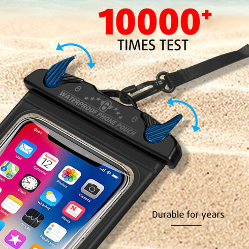 Waterproof Phone Pouch, Waterproof Phone case with Lanyard, Large Cell Phone Dry Bag for iPhone15 14 13 12 Pro Max, Galaxy S24 S23 Ultra- Cruise S...