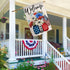 4th of July Floral House Flag 28 x 40 Vertical Double Sided Patriotic Mason Jar Flowers Red Blue Memorial Day Independence Day Holiday Outside Dec...