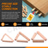 200Pcs Diagonal Grooved Wooden Dowel Pins Assortment Kit, 9 Sizes M6 M8 M10 Beveled Ends Tapered Pins Wooden Pegs for Furniture Door DIY Crafts St...