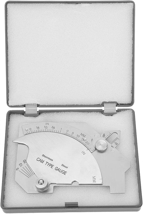 Steel Weld Gauge Sturdy Welding Measure Tool Stainless Steel MG-8 Bridge Welding Gage Seam Inspection Ruler Bridge CAM Welding Gage Weight 192g fo...