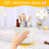360° Rotating Makeup Brushes Holder Organizer, 5 Slot Makeup Organizer Countertop,Vanity Bathroom Skincare Organizers and Storage for Lipstick, Na...