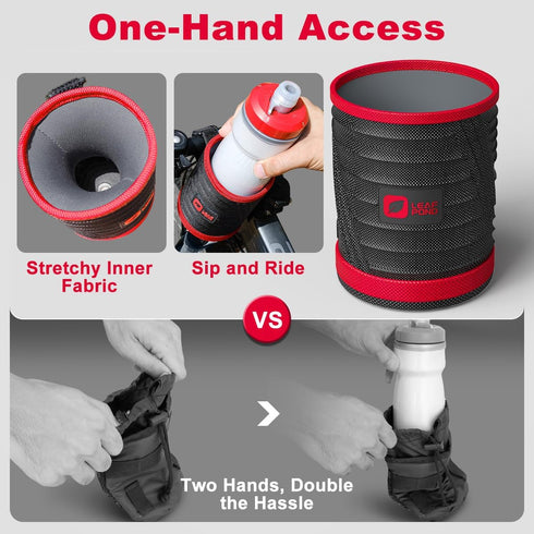 Bike Drink Holder,Adult Ebike Handlebar Coffee Cup Cage, Kid Electric Mobility Scooter No Screw Bottle Accessories,Water Attachment for Mountain E...