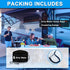 UNXMRFF 1 Pack Black Waterproof RV Hose Storage Bags with Drawstring Mesh Top, RV Utility Bag, Sewer Hose Bag, RV Camper Tools Accessories Bag for...
