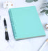 Yansanido Spiral Notebook, 3 Pcs A5 Thick Plastic Hardcover 8mm Ruled 3 Color 80 Sheets -160 Pages Journals for Study and Notes (Light Pink,Light ...