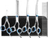Dog Grooming Scissors for Dogs with Safety Round Tips, 6 in 1 Dog Scissors for Grooming, Curved Dog Grooming Scissors,Professional Pet Grooming Sh...
