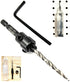 Adjustable Wood Countersink Drill Bit #8 (11/64") with Tapered Drill Bit for Woodworking...