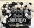 Black Silver Happy Birthday Banner Backdrop 7x5FT Black and Silver Party Decorations Silver Glitter Birthday Background for Women Men Birthday Par...