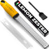 Stainless Steel Cheese and Citrus Zester Grater w/Extra Sharp Blade - Perfect for Lemons, Parmesan, Garlic, Chocolate - Spice Up any Kitchen Dish ...