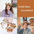 4Pcs Makeup Headband with Absorbent Wristband Cute Giraffe Skincare Hair Bands Makeup Spa Face Wash Headband...