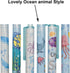Maydahui 42 PCS Blue Sea Animal Gel Pens Cute Kawaii Pen Retractable Printing Pens Fish Octopus Dolphin Shark Turtle Crab Style Black Ink for Scho...