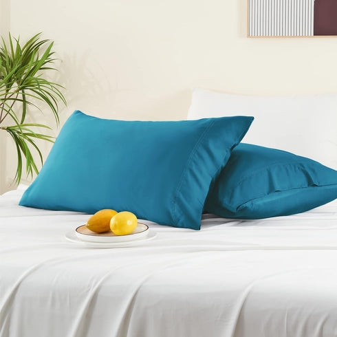 BEDELITE Pillow Cases Queen Size Set of 2, Rayon Derived from Bamboo, Cooling Pillow Cases for Hot Sleepers & Night Sweats, Breathable and Silky S...