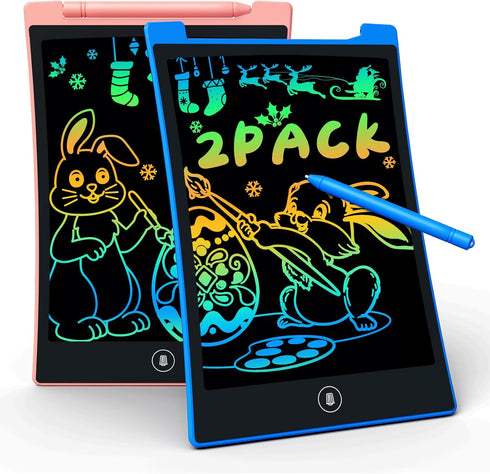 KOKODI Kids Toys 2 Pack LCD Writing Tablet, Colorful Toddler Drawing Pad Doodle Board Erasable, Educational Learning Toys Birthday Gifts for Boys ...