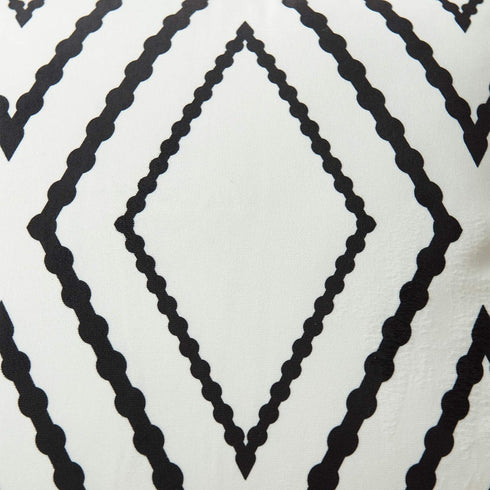 Set of 2 White Pillow Covers 20 x 20 inches Boho Aztec Polyester Blend Square Decorative Throw Pillow Covers for Sofa Couch Bed Decor...