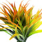 CLONG 4pcs Artificial Fake Grass Plants Faux Fake Grasses Plastic Plant Greenery (Orange and Green)...