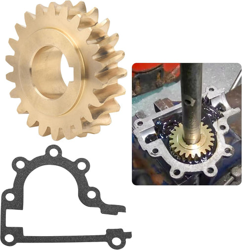 51405MA 51279MA Worm Gear & Gasket Kit Compatible With Craftsman SnowThrower for 2 Dual Stage Snowblower 536886540 536886180 601002109, Replaces M...