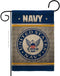 Breeze Decor US Navy Garden Flag Armed Forces USN Seabee United State American Military Veteran Retire Official House Banner Small Yard Double-Sid...