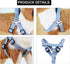 Dog Harness and Leash Set Adjustable Heavy Duty No Pull Puppy Pet Back Clip Halter Harnesses Anti-Twist Walking Rope Nylon Leashes for Large Mediu...