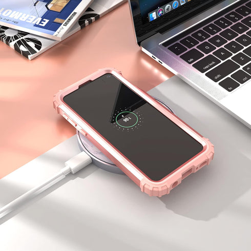 IDweel for Galaxy S10E Case with Tempered Glass Screen Protector, for Galaxy S10E, Hybrid 3 in 1 Shockproof Heavy Duty Protection Hard PC Cover So...