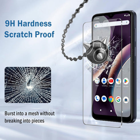 2 Pack Compatible with BLU G63 Screen Protector,Full Coverage 9H Tempered Glass Film,HD Clear Scratch Resistant,Bubble-Free for BLU G63 Screen Pro...