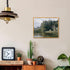 Rustic Forest Pictures Retro River Artwork Vintage Wilderness Wall Art Nature Scenery Paintings Vintage Landscape Framed Pictures Farmhouse River ...