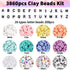 DIYDEC 3860pcs Clay Beads Bracelet Making Kit 8 Pastel Colors Polymer Heishi Beads for Girls Adult Gift Flat Beads Letter Beads and pearl for DIY ...
