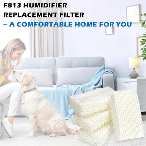 TOMOON WF813 Humidifier Filter Replacement for Equate EQWF813 EQ-2119-UL ProCare WF813 PCWF813 PCWF-813 PCCM-840 PCCM-832N ReliOn RCM-832 RCM-832N-4 Pack