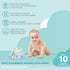 Spasilk Washcloth Wipes Set for Newborn Boys and Girls, Soft Terry Washcloth Set, Pack of 10, Blue Dots...