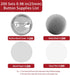 800 PCS Button Maker Supplies, 25mm / 0.98 inch Button Supplies Button Parts, Approx. 1 inch Metal Blank Button Badge Parts with Blank Paper for B...