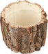 Healeved Tree Stump Planter Wooden Flower Pot Wood Vase Rustic Bark Planter Country Style Home Decor Planter Natural Wood Flower Pot 10cm...