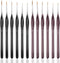 2 Pack Detail Paint Brushes Set, SourceTon Artist Paint Brushes Painting Supplies for Art Watercolor Acrylics Oil- 6 Pieces for Each Set- Black & ...