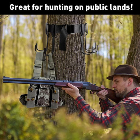 Multi-Function Treestand Strap Gear Hangers with Large Hooks, Convenient Hunting Gear Organizer for Treestands for Hunting, Camping, Hiking...