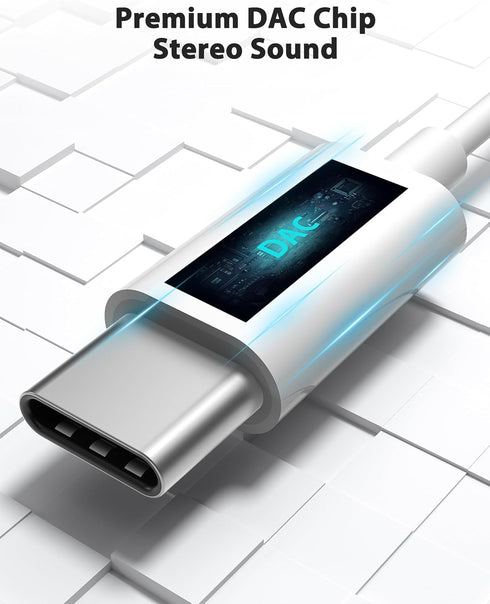 USB C Headphones Wired Earbuds with Microphone HiFi Stereo Deep Bass Noise Cancelling Multiple Music Sound Effects In Ear Earphones for Live Singi...