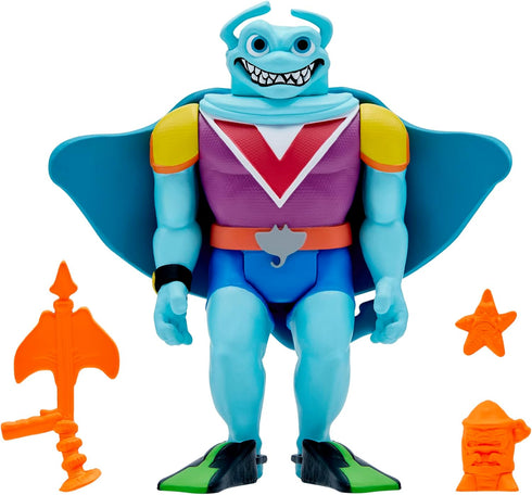 Super7 Teenage Mutant Ninja Turtles Ray Fillet 3.75 in ReAction Figure...