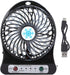 CCYLEZ Mini Table Fan,3 Speed Adjustable Baby Bed Car Seats Fan,USB Rechargeable battery Operated Small Fan Circulator,for Summer Gift(Black)...