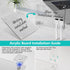 2PCS Small Desktop Whiteboard, Magnetic Acrylic Dry Erase Board for Desk, 12x8" Clear Acrylic Calendar Fridge Weekly Planner with Stand and Marker...
