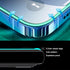 2 Pack Luminous Airbag Tempered Glass Screen Protector for iPhone 14 Pro Max(6.7") with Easy Installation Frame, HD Clear Film with Glowing Raised...