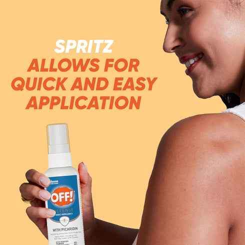OFF! Defense Insect Repellent Spritz with Picaridin, Bug Spray with Long Lasting Protection from Mosquitoes, 4 oz...