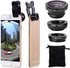 3 Lens Kit for iPhone and Android Smartphones | Ultra Wide Angle, Fisheye, Macro Lenses | Camera Photography & Video Creation | Palo Alto Electron...