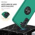 Galaxy S21 FE Case for Samsung S21 FE Case Military Grade Shockproof Built-in Ring Holder Kickstand Car Mount Armor Heavy Duty Protective Case for...