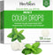 HERBION Naturals Cough Drops, Sugar Free with Stevia, Dietary Supplement, Soothes Cough, for Adults & Children Over 6 Years, 18 Count, Mint, Pack ...