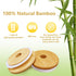 Mason Jar Lids with Straw Hole, 2.76inch/70mm Bamboo Mason Jar Lids for Regular Mouth Drinking Jars, Reusable Wooden Lids, Bamboo Lids Perfect for...