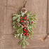 BESTOYARD Artificial 21.7in Christmas Teardrop Swag Pine and Pinecone Teardrop Door Swag Decoration for Holiday Wall Door Window Decor...