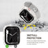2 in 1 Waterproof Bling Case Compatible for Apple Watch 40mm Screen Protector SE Series 6/5/4, Women Glitter Diamond Rhinestone Bumper Face Cover ...