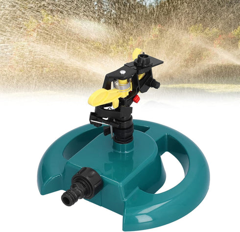 Garden Sprinklers, Small Yard Water SprinklerRotatable Lawn Sprinkler Round Base Irrigation System Suitable for Garden Irrigation Lawn Watering Ro...