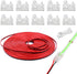 HOMELYLIFE 2Pin COB LED Strip Connectors 8mm Soldless 10 Pack with 16.4ft Extension Cable for 8mm width COB LED Strip Lights...